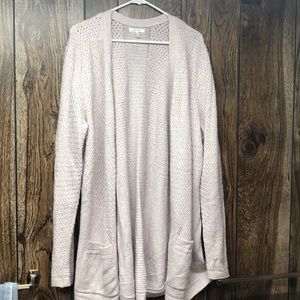 Blush Pink Oversized Cardigan